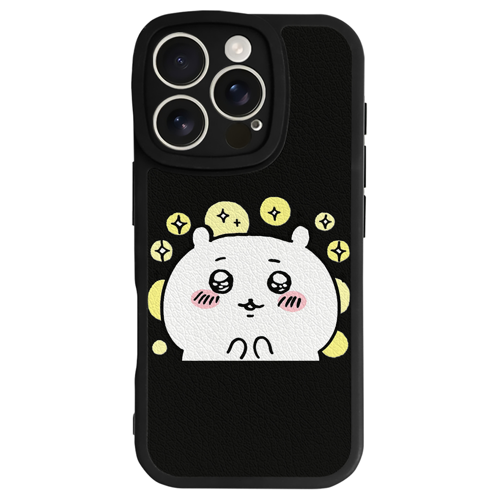 （画像用） ちいかわ ちいかわ Chii-kawa chiikawa 【iPhone 16シリーズ対応】シリコンスマホケース（レザー調） 材質：シリコン